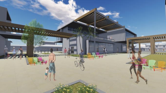 Design 9 - Plaza Rendering